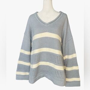 PROMESA Pleasant Jacquard-Knit Sweater striped Sweater Loose Fit M